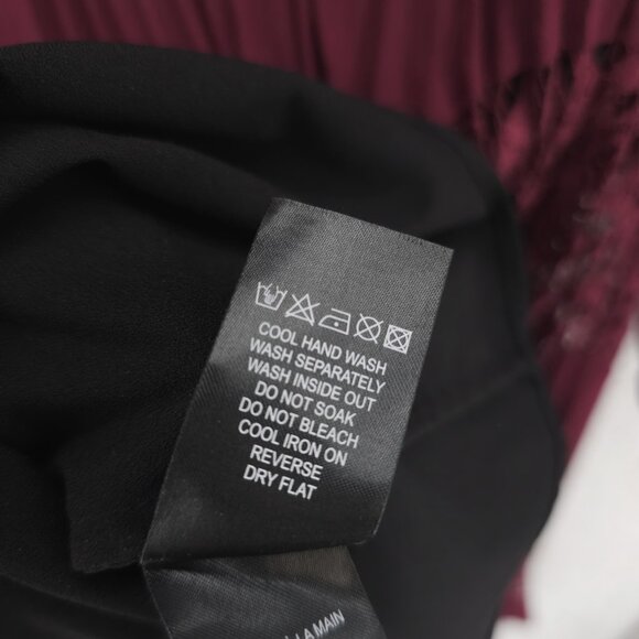 Self-Portrait Burgundy Lace Midi Dress - Picture 9 of 10